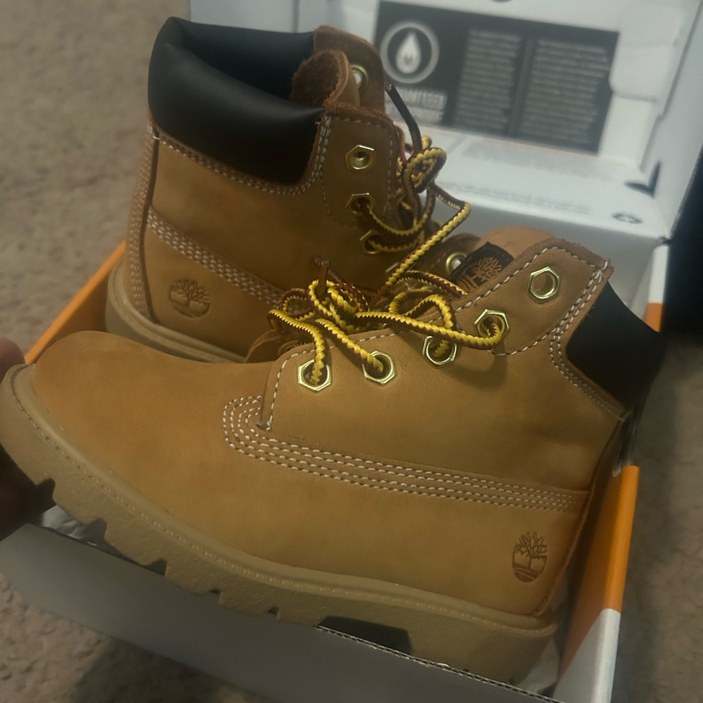 Timberland Kids Brown and Tan Boots